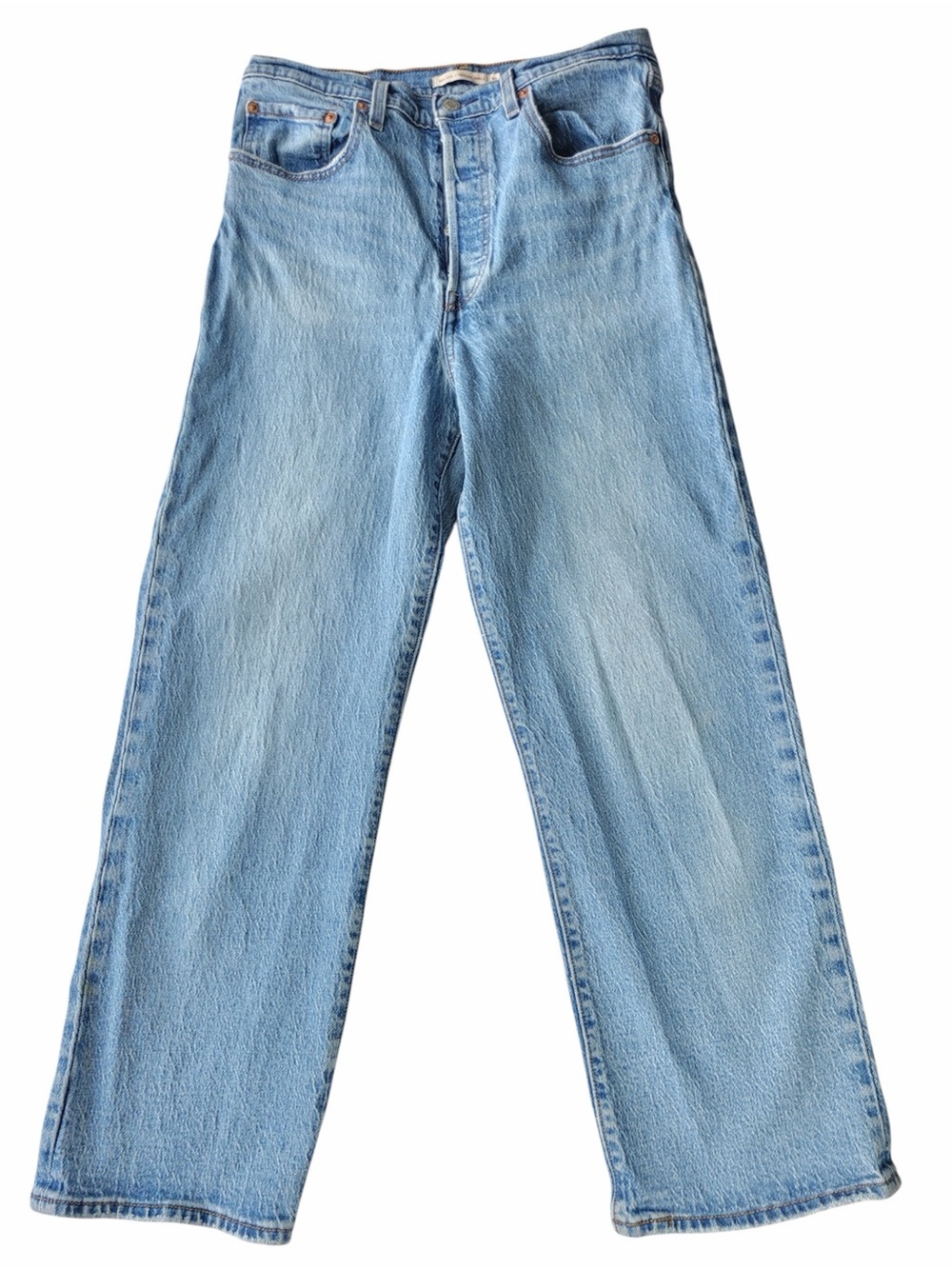✅ Levi’s Premium Denim Classic Ribcage Straight Ankle Jeans  light blue size 30